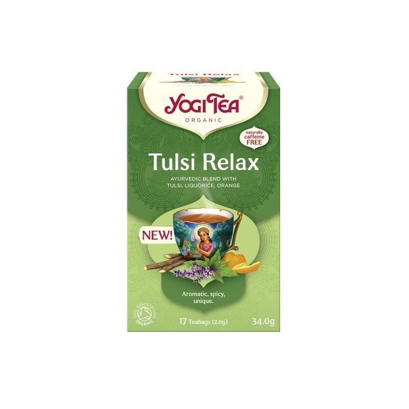HERBATKA AJURWEDYJSKA TULSI RELAX BIO (17 x 2 g) 34 g - YOGI TEA