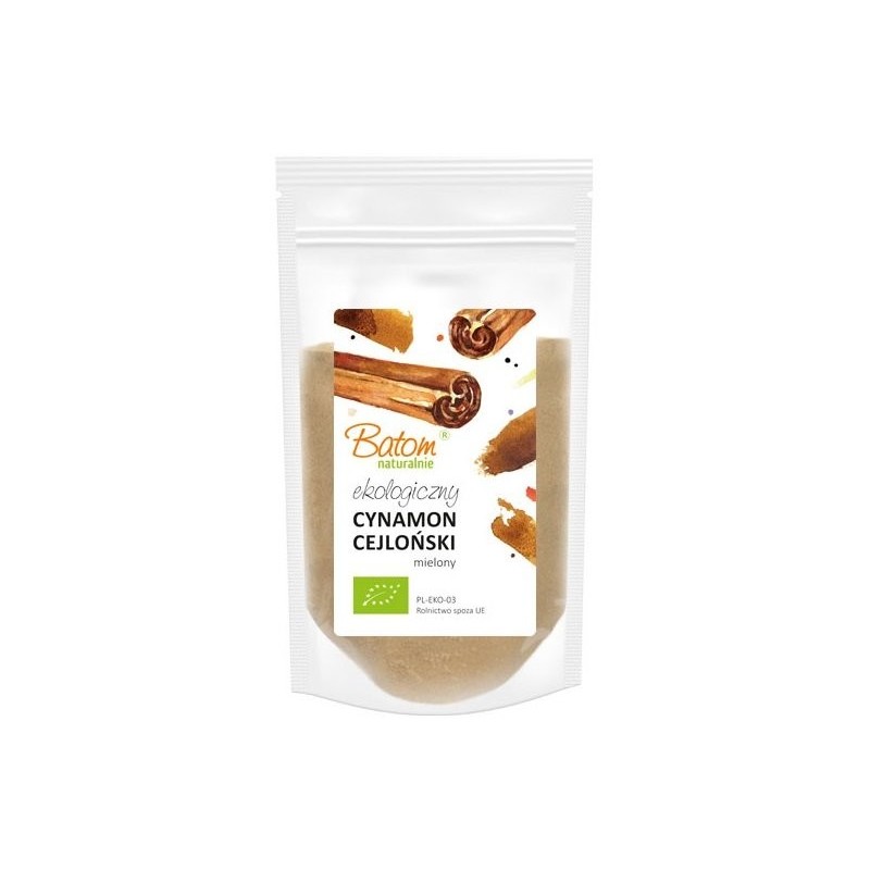 CYNAMON CEJLOŃSKI MIELONY BIO 125 g - BATOM