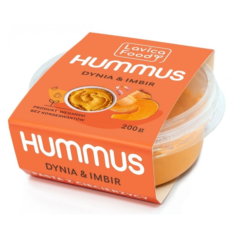 HUMMUS DYNIA I IMBIR 200 g - LAVICA FOOD (PRODUKT SEZONOWY)