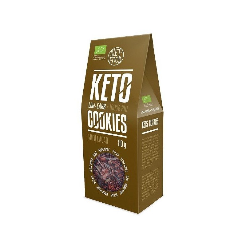 CIASTKA KAKAOWE KETO BIO 80 g - DIET-FOOD