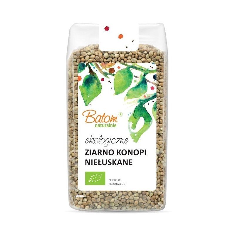 NASIONA KONOPI NIEŁUSKANE BIO 250 g - BATOM