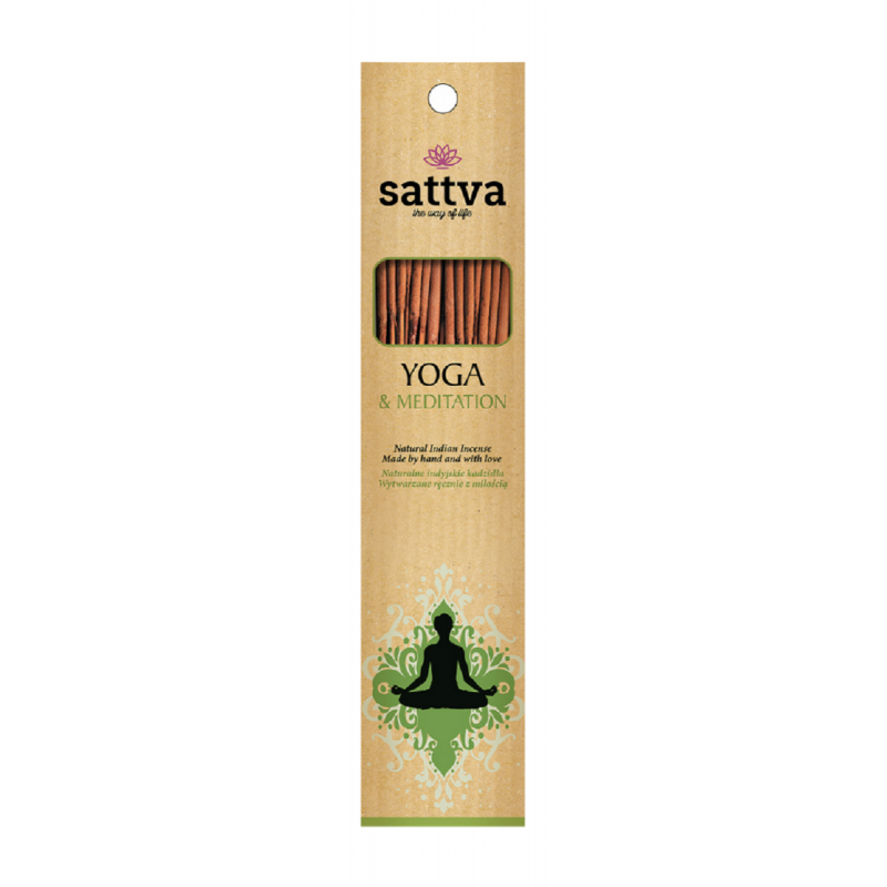 KADZIDŁO INDYJSKIE JOGA I MEDYTACJA (15 szt.) 30 g - SATTVA (WELLNESS)