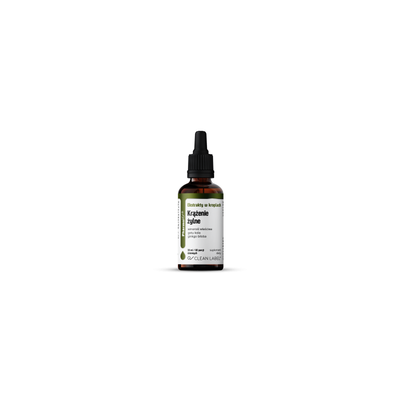 EKSTRAKTY W KROPLACH NA PRAWIDŁOWE KRĄŻENIE ŻYLNE BEZGLUTENOWE 30 ml - PHARMOVIT (CLEAN LABEL)