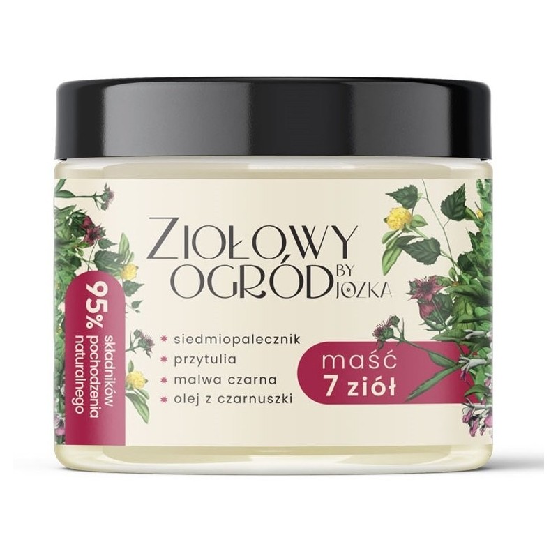 MAŚĆ 7 ZIÓŁ DO SKÓRY WRAŻLIWEJ 90 ml - ZIOŁOWY OGRÓD BY JOZKA (DARY NATURY)