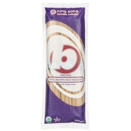 MAKARON (RYŻOWY RAZOWY TYPU NOODLE) BEZGLUTENOWY BIO 250 g - KING SOBA