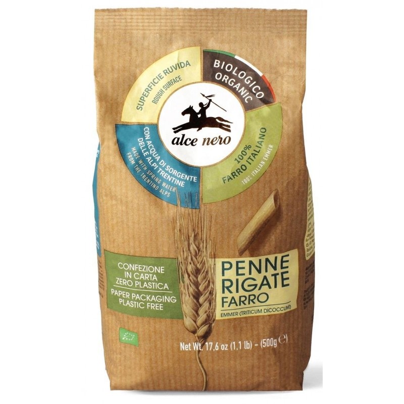 MAKARON (SEMOLINOWY) PENNE BIO 500 g - ALCE NERO