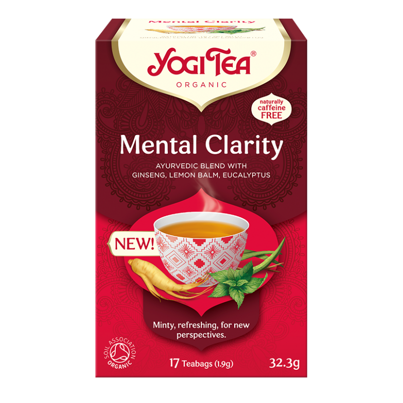 HERBATKA AJURWEDYJSKA JASNOŚĆ UMYSŁU (MENTAL CLARITY) BIO (17 x 1,9 g) 32,3 g - YOGI TEA