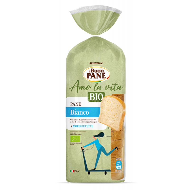 CHLEB TOSTOWY KROJONY BIO 400 g - IL BUON PANE