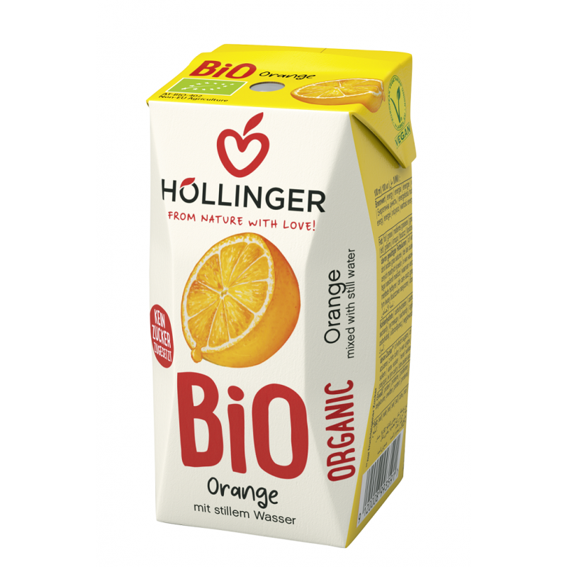 NEKTAR POMARAŃCZOWY BEZ DODATKU CUKRÓW BIO 200 ml - HOLLINGER