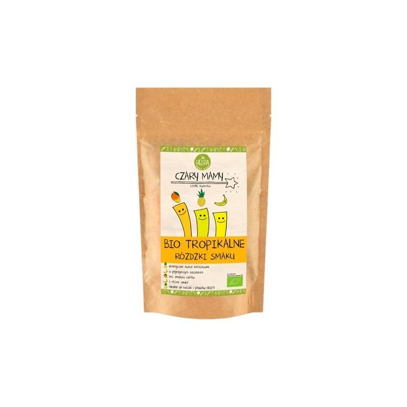 RÓŻDŻKI SMAKU TROPIKALNE (LIOFILIZOWANE OWOCE) BIO (9 x 2 g) 18 g - HELPA