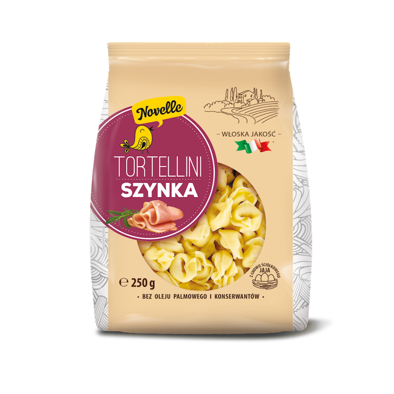 TORTELLINI Z SZYNKĄ 250 g - NOVELLE