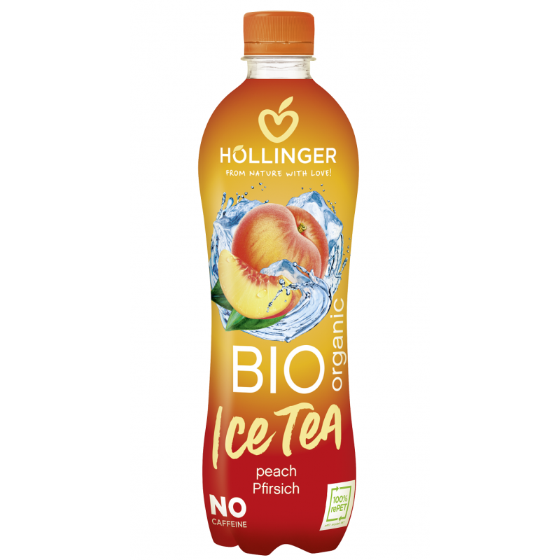 NAPÓJ ICE TEA O SMAKU BRZOSKWINIOWYM BIO 500 ml - HOLLINGER