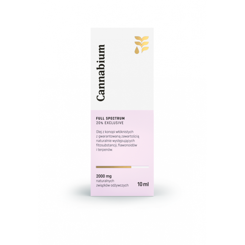 OLEJ Z KONOPI EXCLUSIVE 20 % 10 ml - CANNABIUM