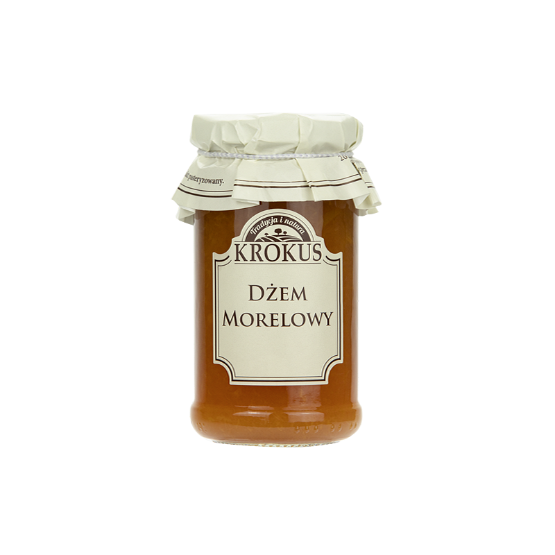 DŻEM MORELOWY O OBNIŻONEJ ZAWARTOŚCI CUKRU BEZGLUTENOWY 235 g - KROKUS