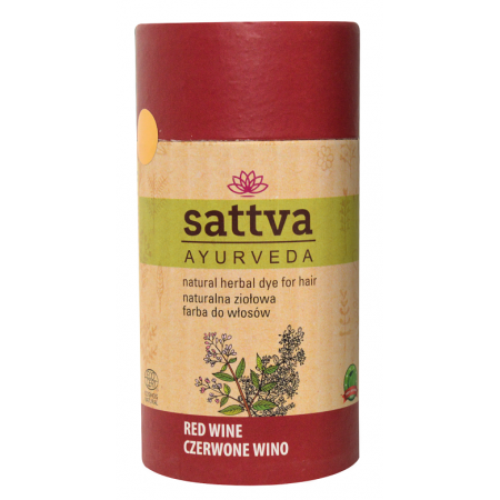 HENNA CZERWONE WINO ECO 150 g - SATTVA (AYURVEDA)