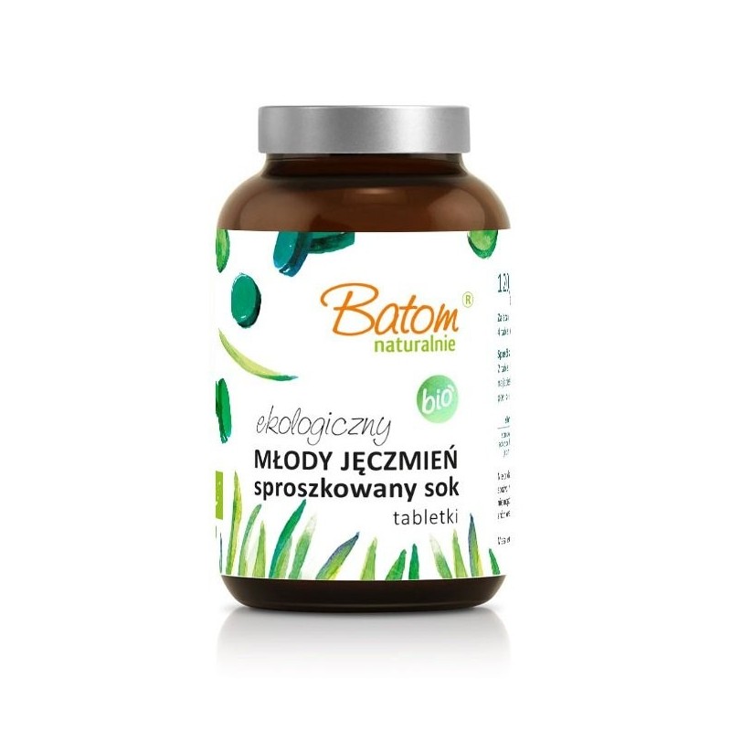 SOK Z MŁODEGO JĘCZMIENIA SPROSZKOWANY BIO (500 mg) 240 TABLETEK - BATOM