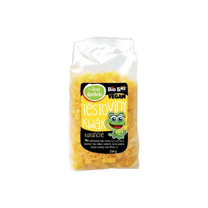 MAKARON (KUKURYDZIANY) DLA DZIECI ŻABKI BEZGLUTENOWY BIO 250 g - APOTHEKE