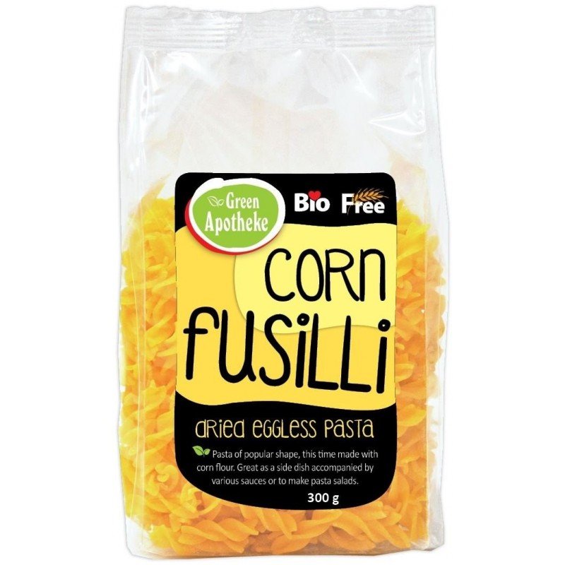 MAKARON (KUKURYDZIANY) ŚWIDERKI FUSILLI BEZGLUTENOWY BIO 300 g - APOTHEKE