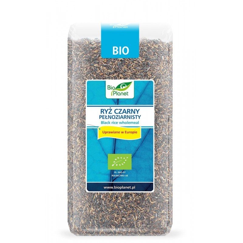 RYŻ CZARNY PEŁNOZIARNISTY (UPRAWIANY W EUROPIE) BIO 400 g - BIO PLANET