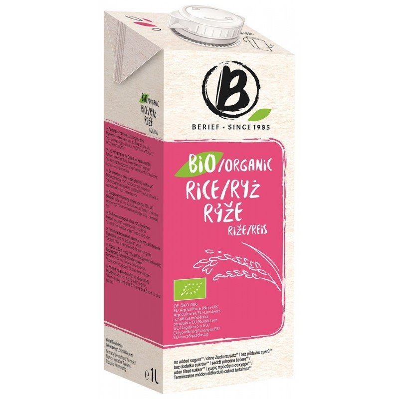 NAPÓJ RYŻOWY BEZ DODATKU CUKRÓW BIO 1 L - BERIEF