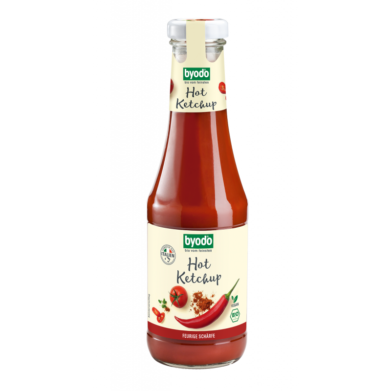 KETCHUP PIKANTNY BEZGLUTENOWY BIO 500 ml - BYODO