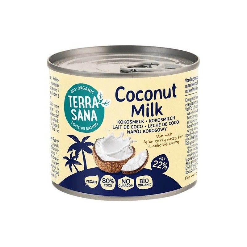 COCONUT MILK - NAPÓJ KOKOSOWY BEZ GUMY GUAR (17 % TŁUSZCZU) BIO 200 ml (KARTON) - AMAIZIN