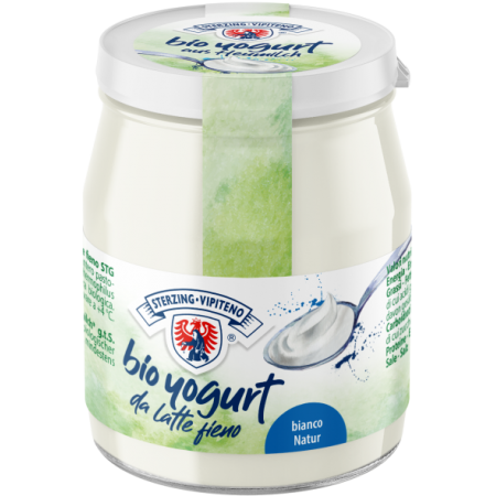 JOGURT NATURALNY Z MLEKA SIENNEGO 3,5 % BIO 150 g (SŁOIK) - STERZING-VIPITENO