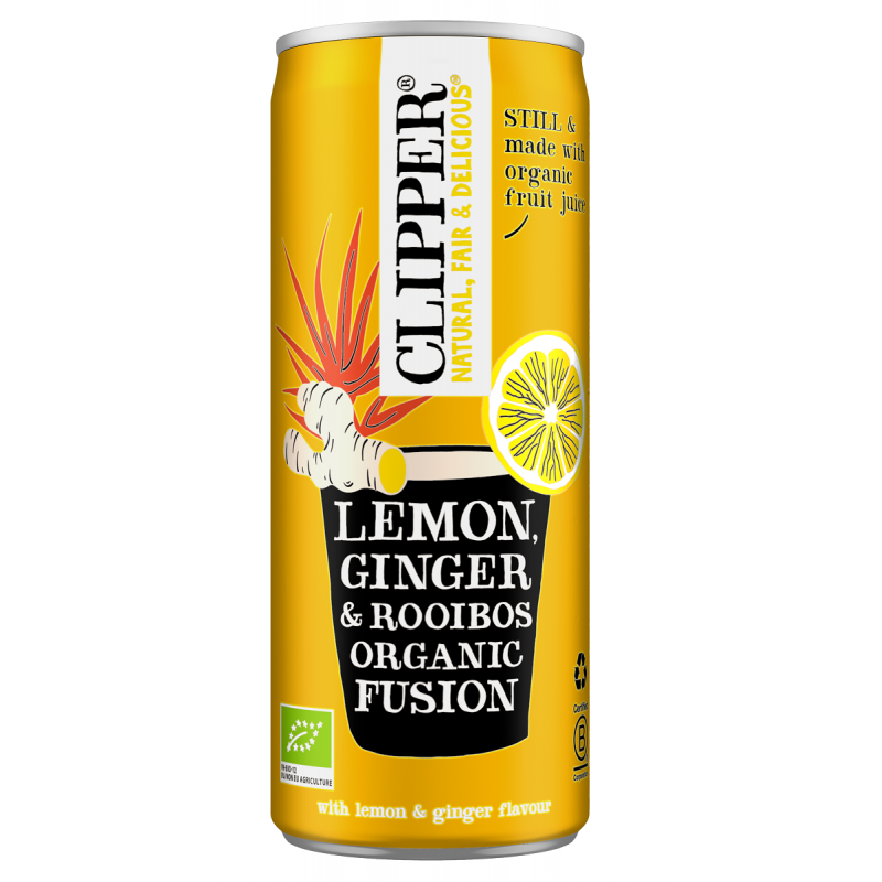 NAPÓJ OWOCOWY Z ROOIBOS O SMAKU IMBIR - CYTRYNA BIO 250 ml - CLIPPER