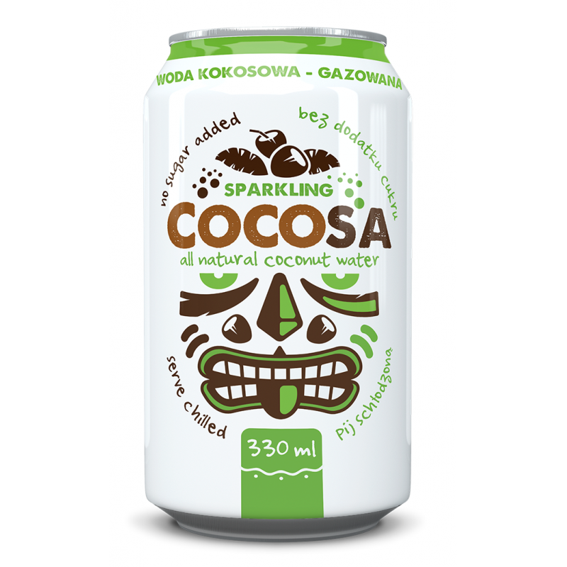 WODA KOKOSOWA GAZOWANA 330 ml - DIET-FOOD