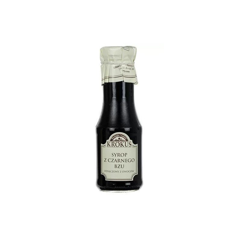 SYROP Z CZARNEGO BZU BEZGLUTENOWY 355 g (280 ml) - KROKUS