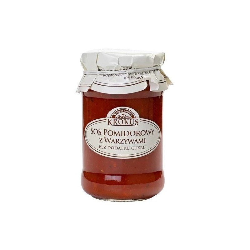 SOS POMIDOROWY Z WARZYWAMI BEZ DODATKU CUKRU 340 g - KROKUS