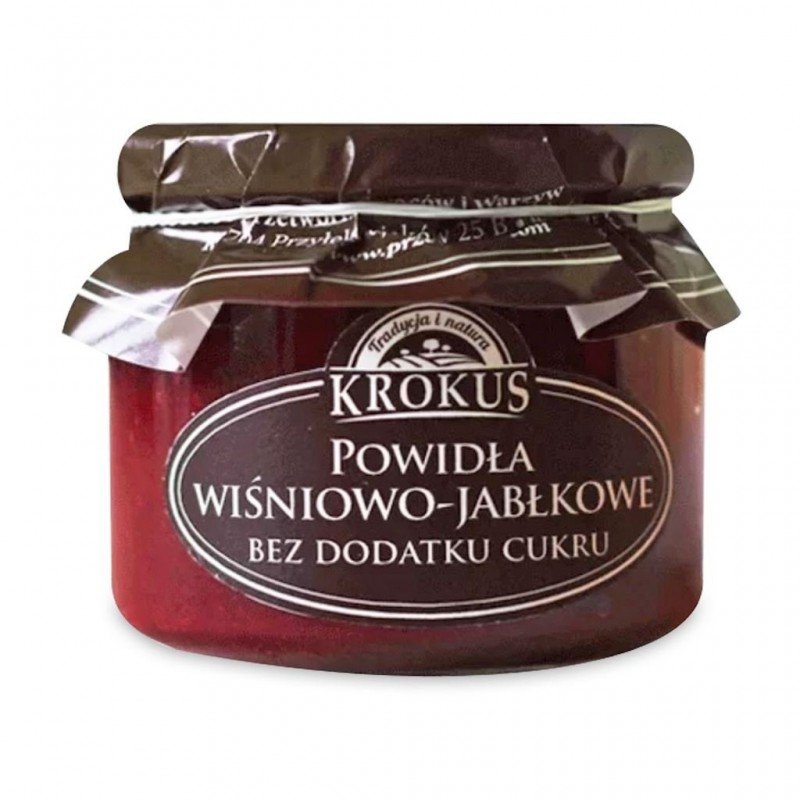 WIŚNIE I JABŁKA BEZ DODATKU CUKRU 310 g - KROKUS