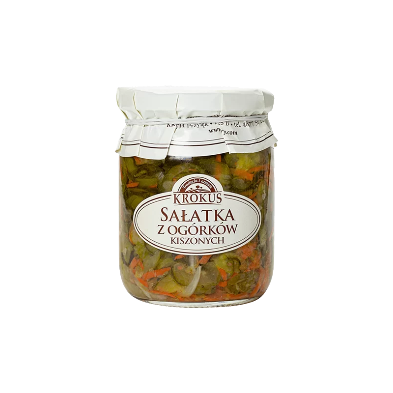SAŁATKA Z OGÓRKÓW KISZONYCH 480 g - KROKUS