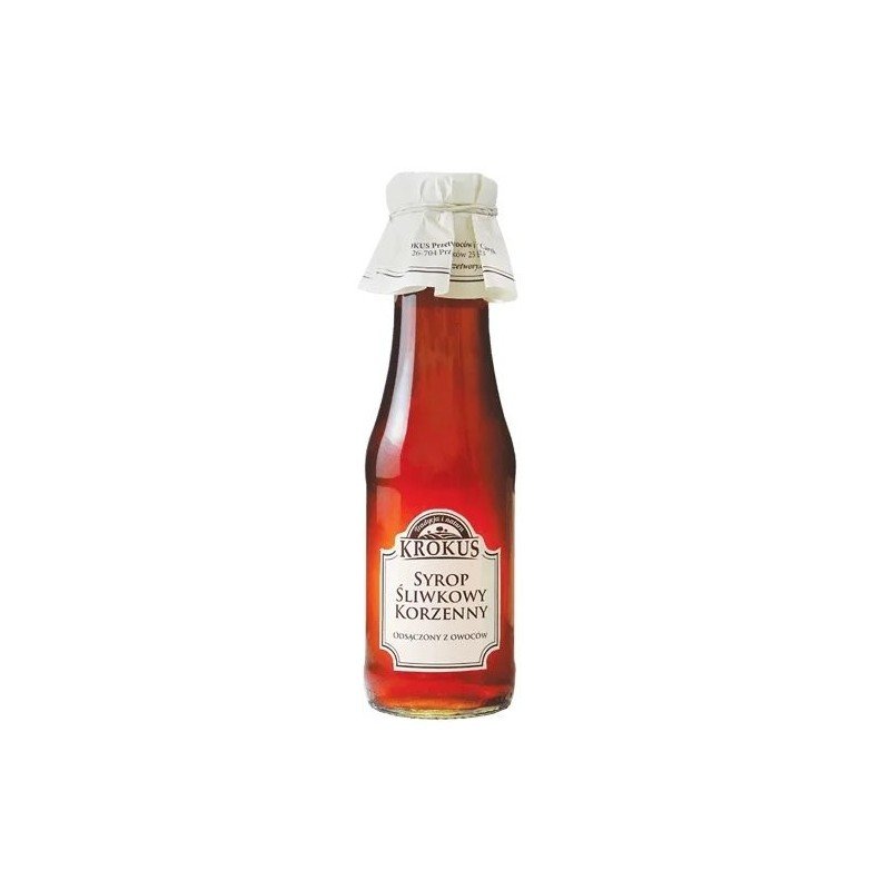 SYROP ŚLIWKOWY KORZENNY 355 g (280 ml) - KROKUS