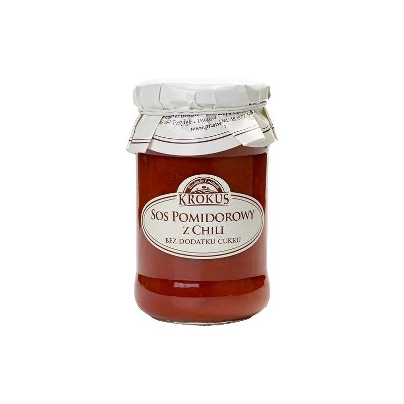 SOS POMIDOROWY Z CHILI BEZ DODATKU CUKRÓW 340 g - KROKUS