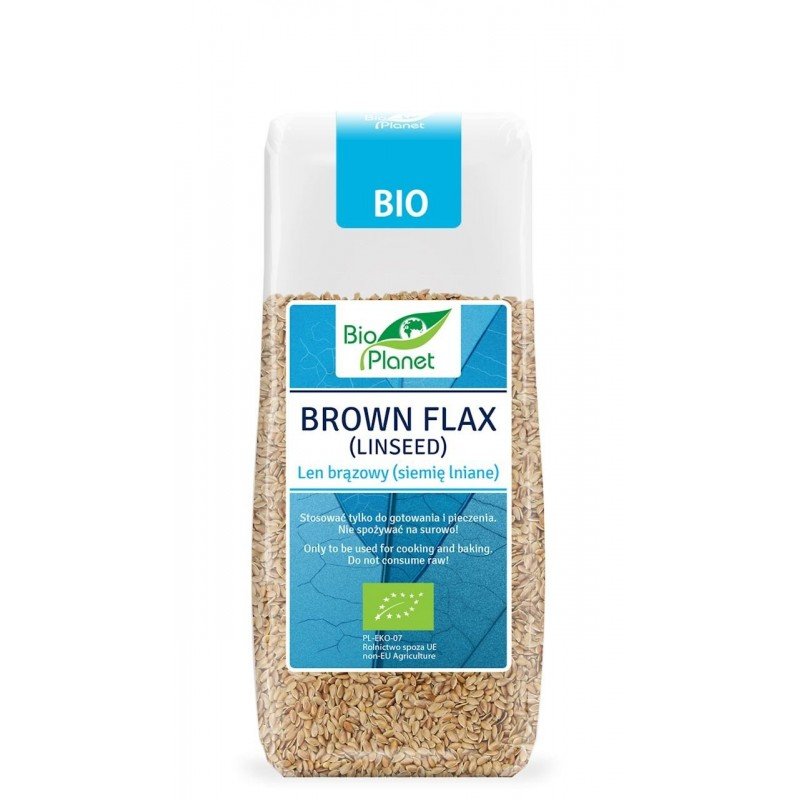 LEN BRĄZOWY (SIEMIĘ LNIANE) BIO 200 g - BIO PLANET