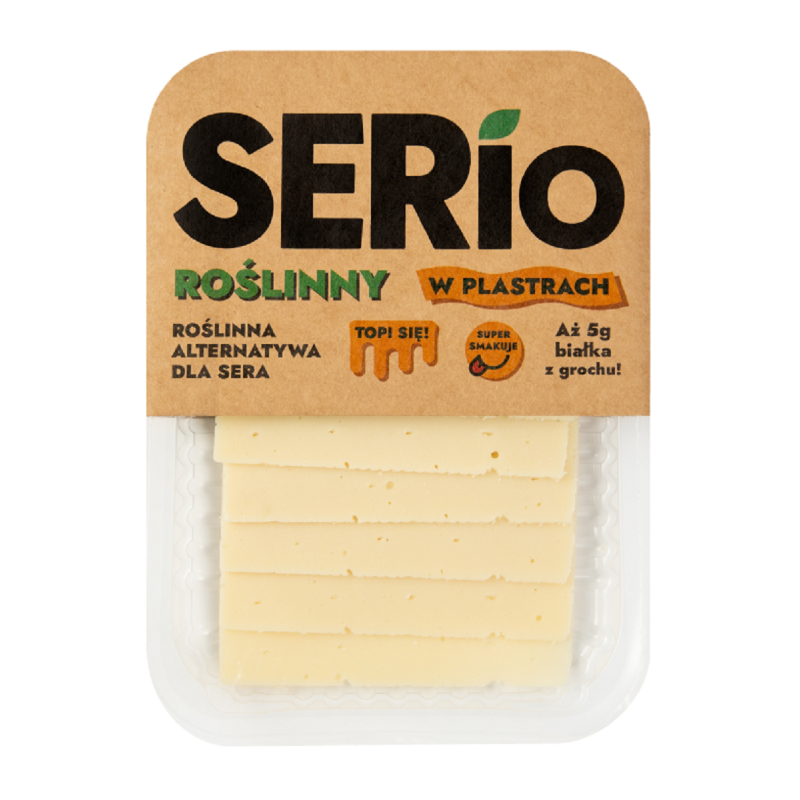 ROŚLINNA ALTERNATYWA SERA PLASTRY 100 g - SERIO