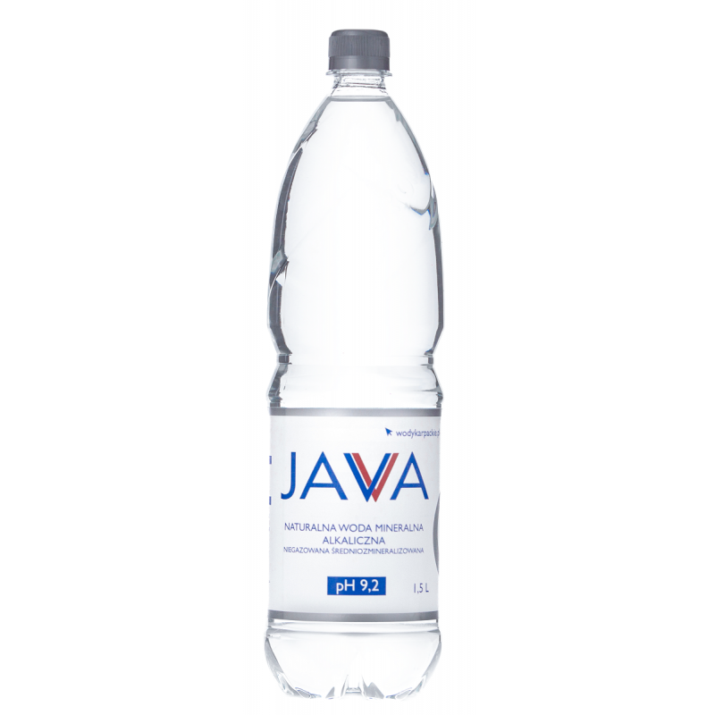 NATURALNA WODA MINERALNA ALKALICZNA NIEGAZOWANA 1,5 L - JAVA