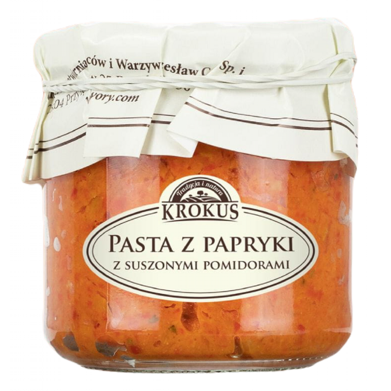 PASTA Z PAPRYKI Z SUSZONYMI POMIDORAMI BEZGLUTENOWA 180 g - KROKUS