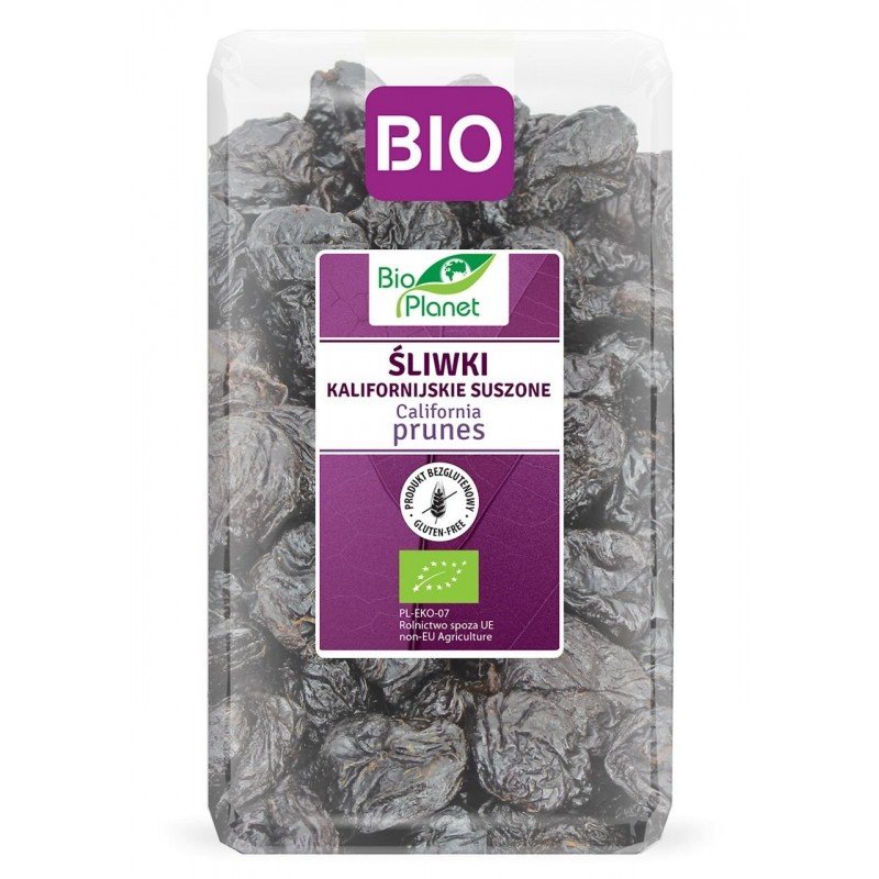ŚLIWKI KALIFORNIJSKIE SUSZONE BEZGLUTENOWE BIO 1 kg - BIO PLANET