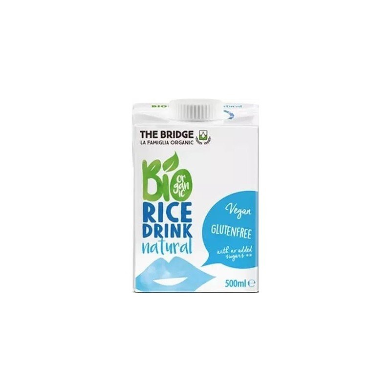 NAPÓJ RYŻOWY BEZ DODATKU CUKRÓW BEZGLUTENOWY BIO 500 ml - THE BRIDGE