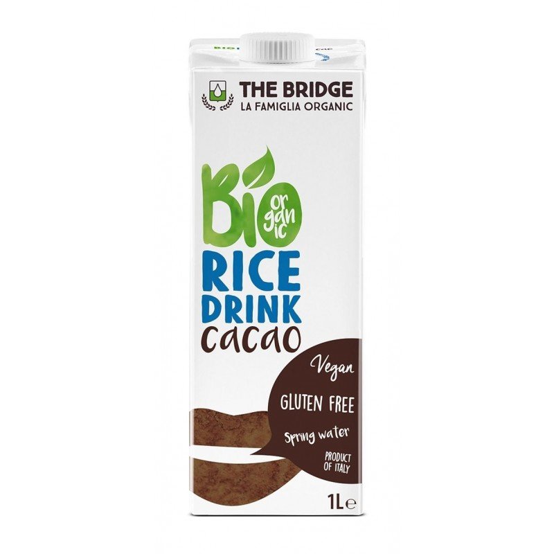 NAPÓJ RYŻOWY O SMAKU CZEKOLADOWYM BEZGLUTENOWY BIO 1 L - THE BRIDGE