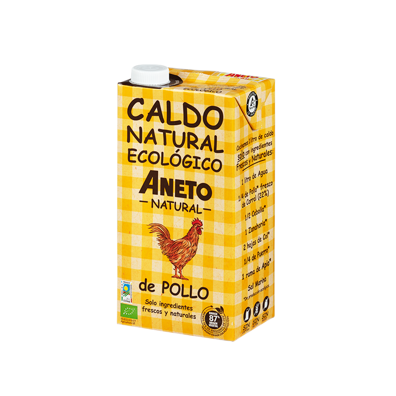 BULION Z KURCZAKA W PŁYNIE BEZGLUTENOWY BIO 1 L - ANETO NATURAL