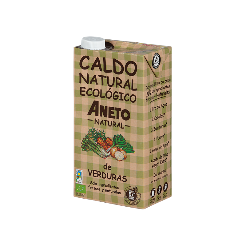 BULION WARZYWNY W PŁYNIE BEZGLUTENOWY BIO 1 L - ANETO NATURAL