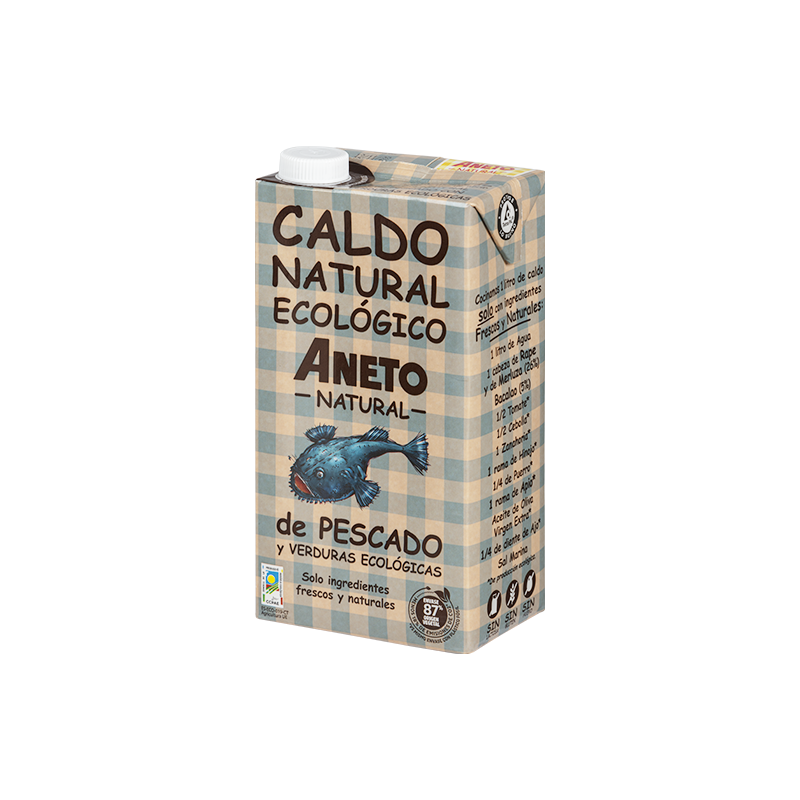 BULION RYBNY Z BIO WARZYWAMI W PŁYNIE BEZGLUTENOWY 1 L - ANETO NATURAL