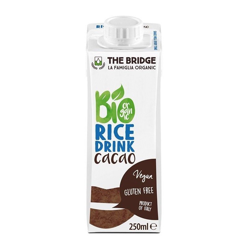 NAPÓJ RYŻOWY O SMAKU CZEKOLADOWYM BEZGLUTENOWY BIO 250 ml - THE BRIDGE