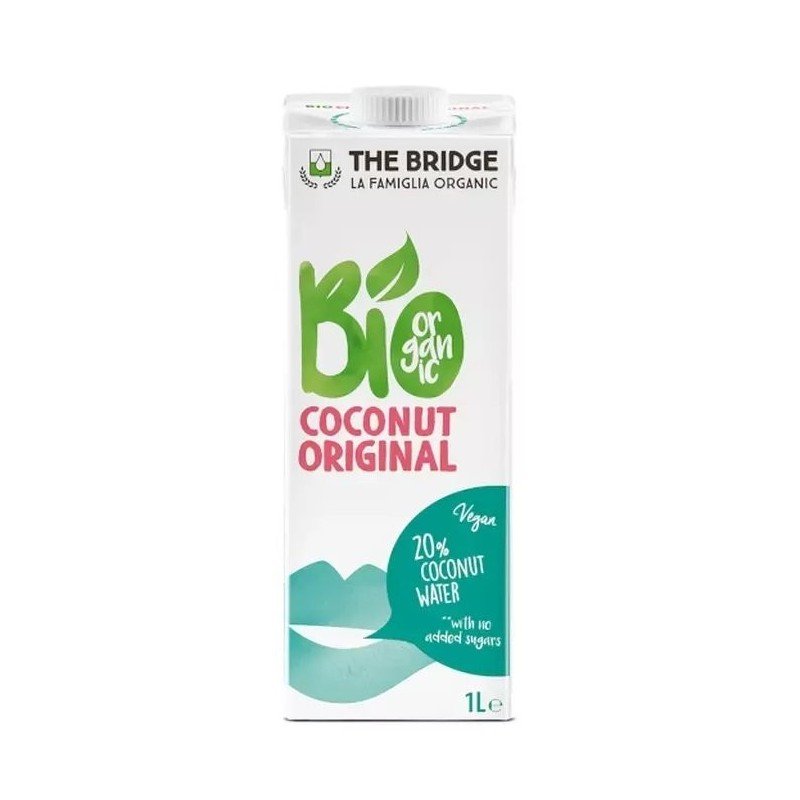 NAPÓJ KOKOSOWY ORIGINAL BEZ DODATKU CUKRÓW BEZGLUTENOWY BIO 1 L - THE BRIDGE