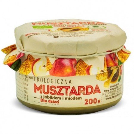 MUSZTARDA DLA DZIECI BIO 200 g - DARY NATURY