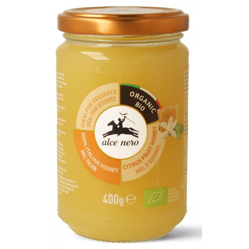 MIÓD Z KWIATÓW CYTRUSOWYCH BIO 400 g - ALCE NERO