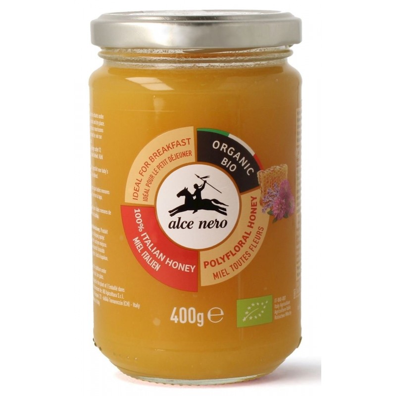 MIÓD WIELOKWIATOWY BIO 400 g - ALCE NERO